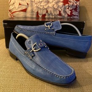 Donald J. Pliner Light Jean Suede Loafer